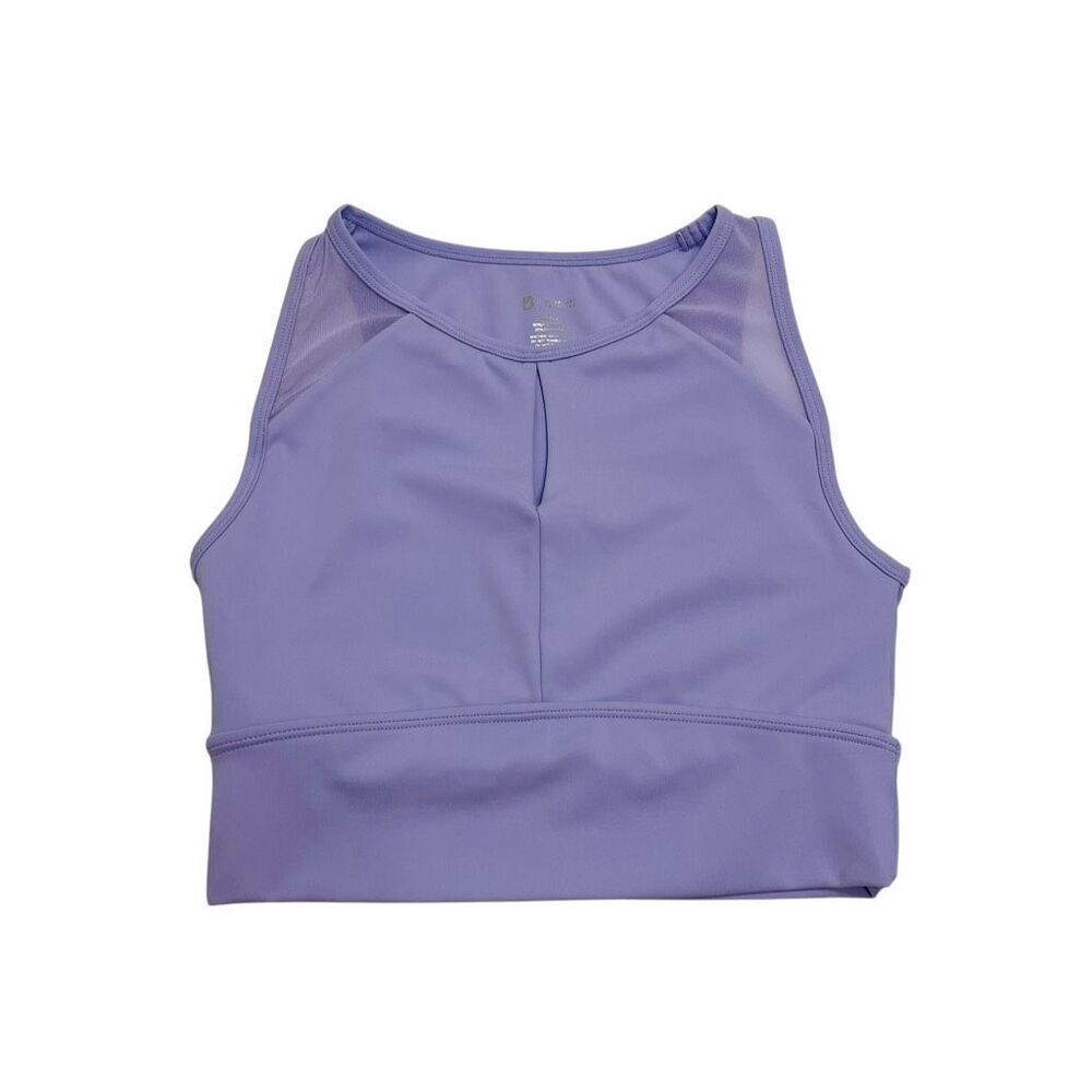 BuffBunny Step Up Crop Lennox Sports Bra Purple Size Small